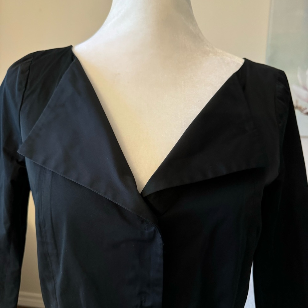 Theory Cropped Belted Blazer - Picture 3 of 16